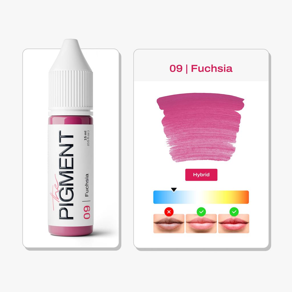 Pigmento para Labios PMU - 09 Fuchsia - 15ml