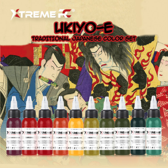 XTreme Ink 10x30ml - TRADITIONAL JAPANESE COLOR SET