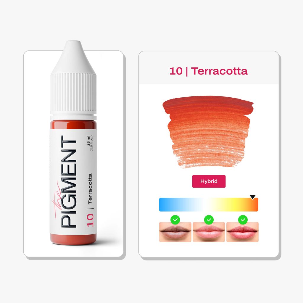 Pigmento para Labios PMU - 10 Terracotta - 15ml