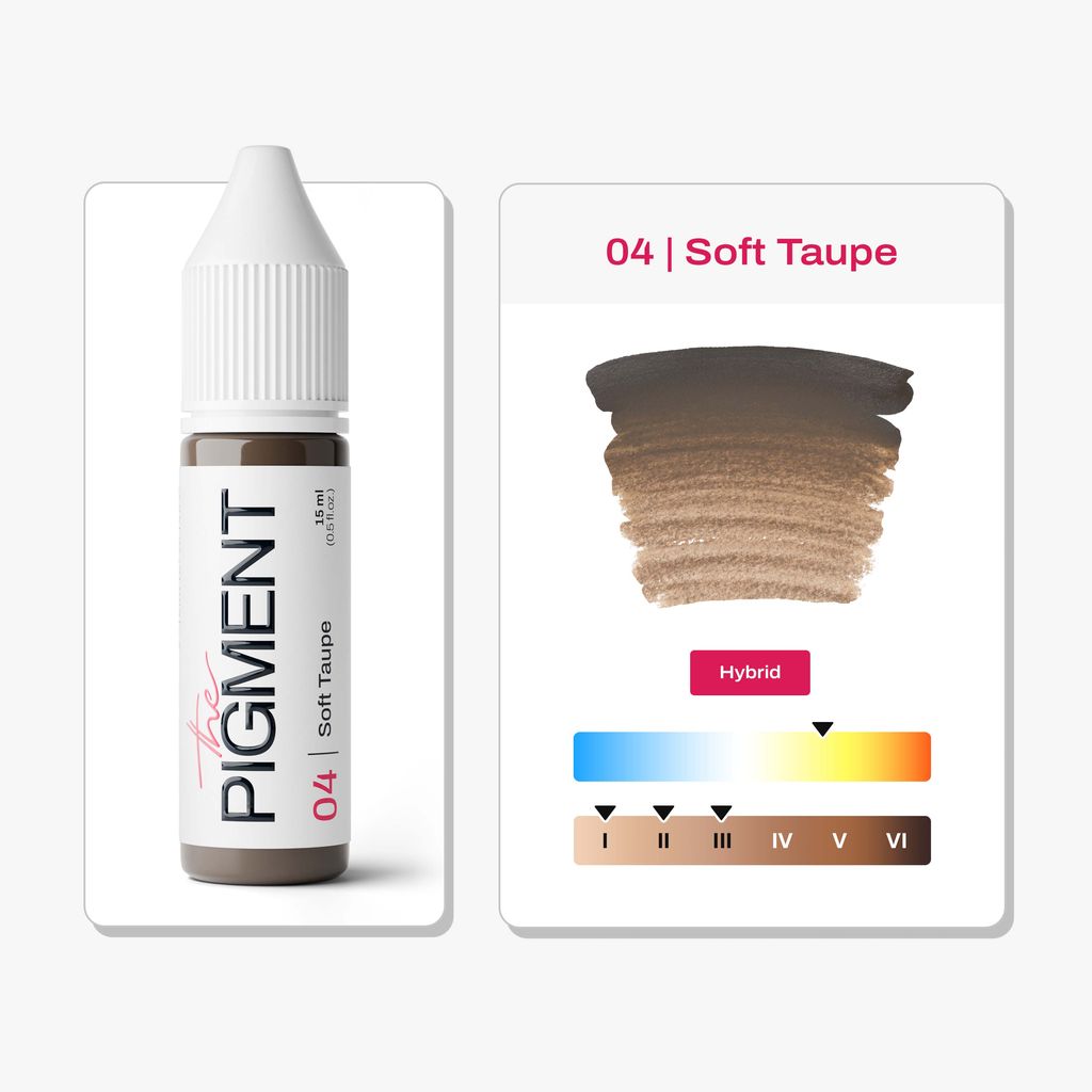 Pigmento para Cejas PMU - 04 Soft Taupe - 15ml