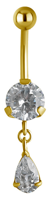 GD 316 JEWEL BANANA WITH DANGLES 1,6x10mm model 29 WH