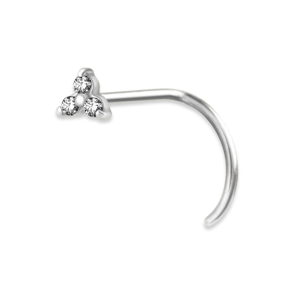 TRINITY CURVED NOSE STUD
