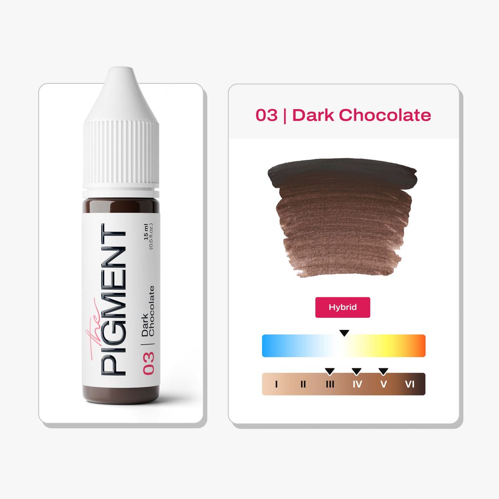 Pigmento para Cejas PMU - 03 Dark Chocolate - 15ml
