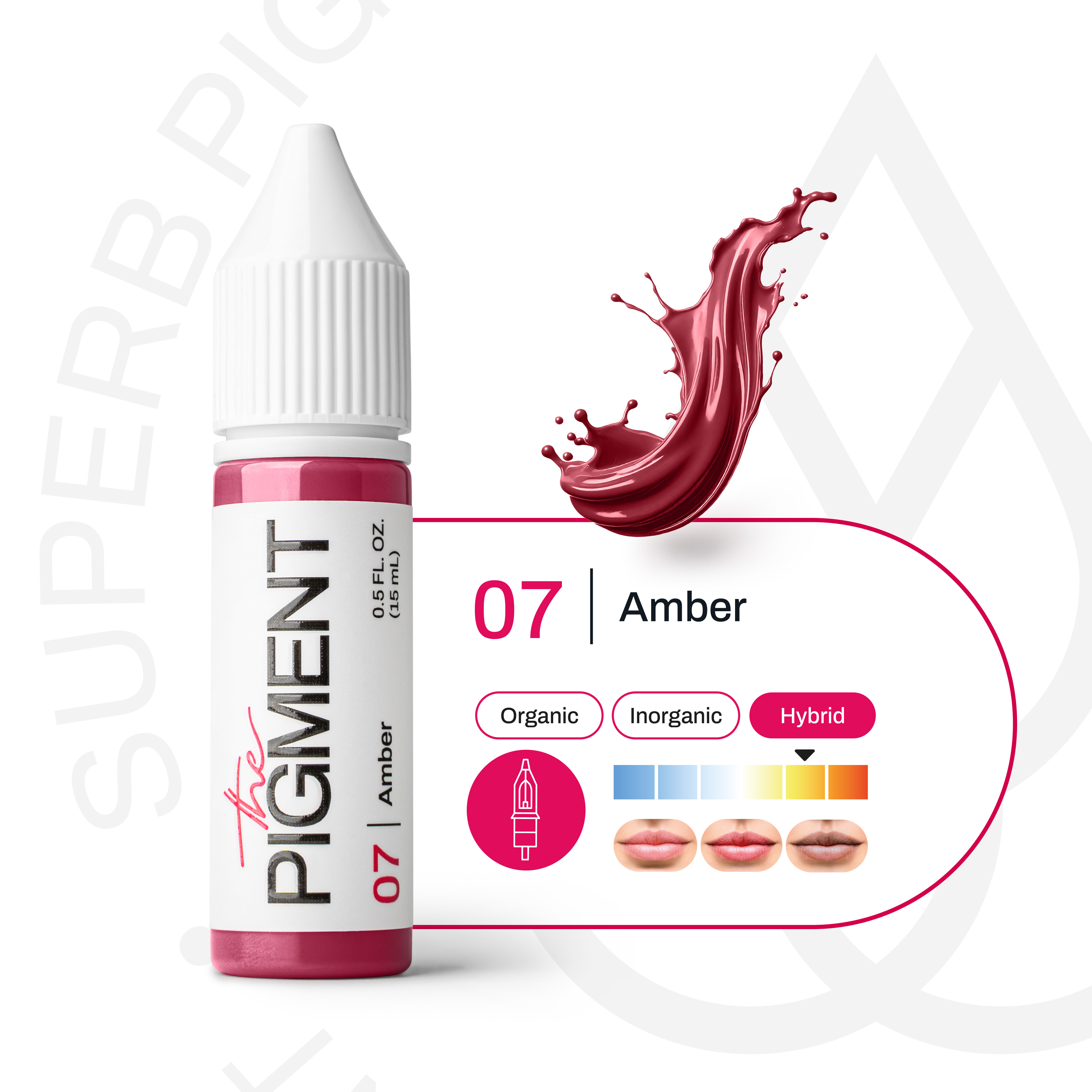Lips PMU Pigment - 07 Amber - 15ml