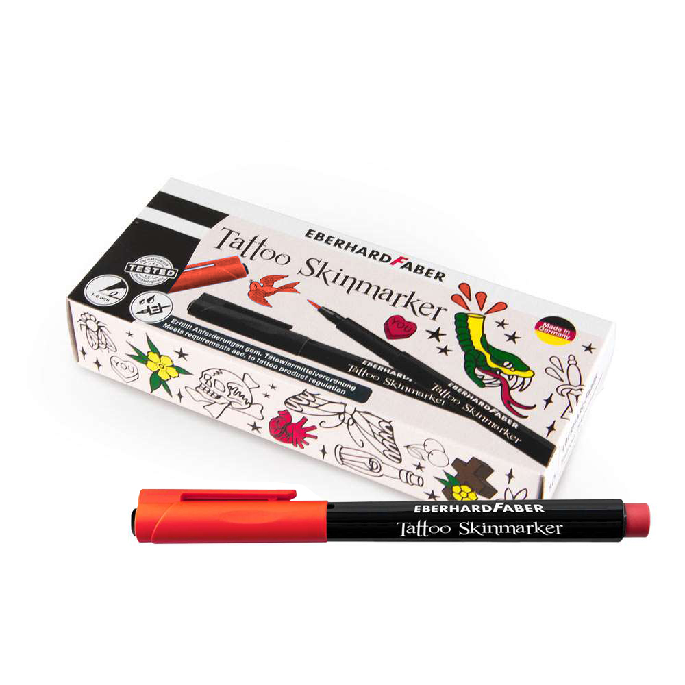 Rotulador Tattoo Skin Marker 10pcs - Rojo