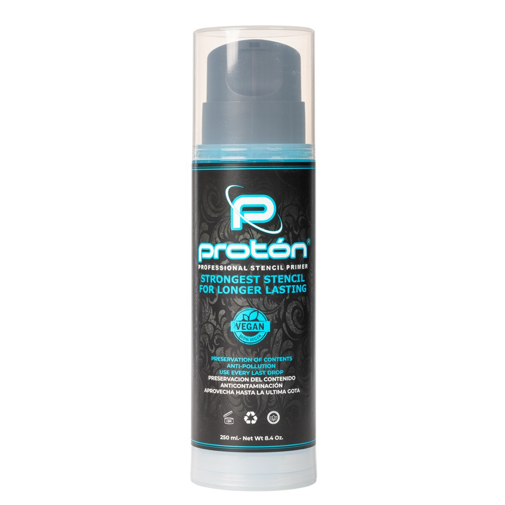 Prebase para plantillas Proton airless stencil Primer AZUL 250ml