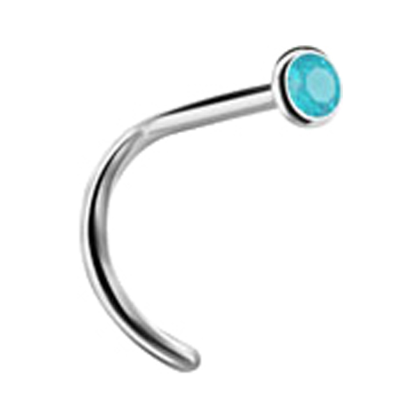 JEWEL NOSE STUDS BENT 0,8mm ball 3.00mm CR