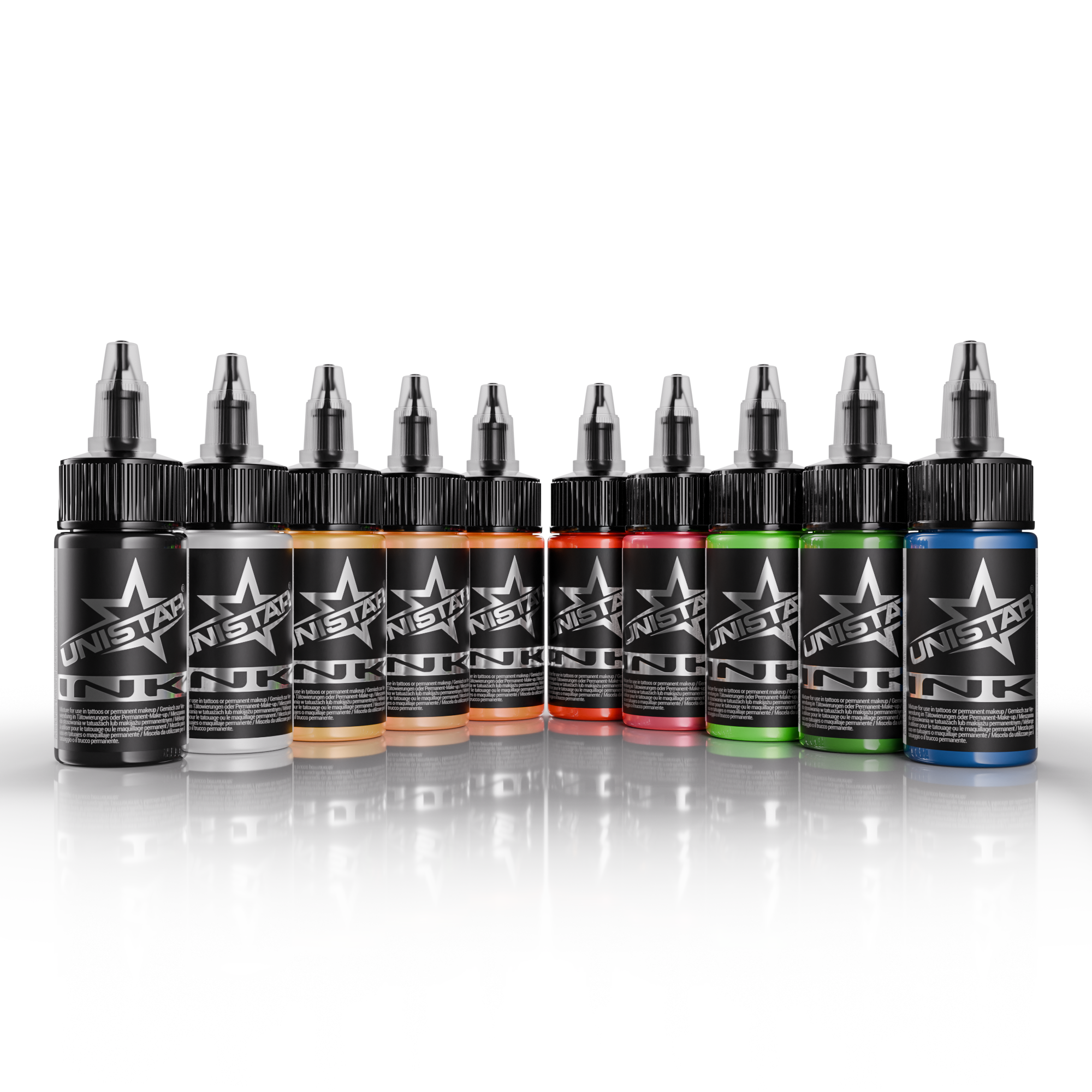 Tintas UNISTAR COLORS Ink - TOP BASIC SET - 10x30ml