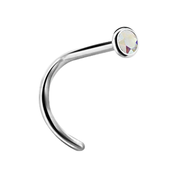 TT JEWEL NOSE STUDS NEW, BENT 0,8mm ball 1.70mm CR