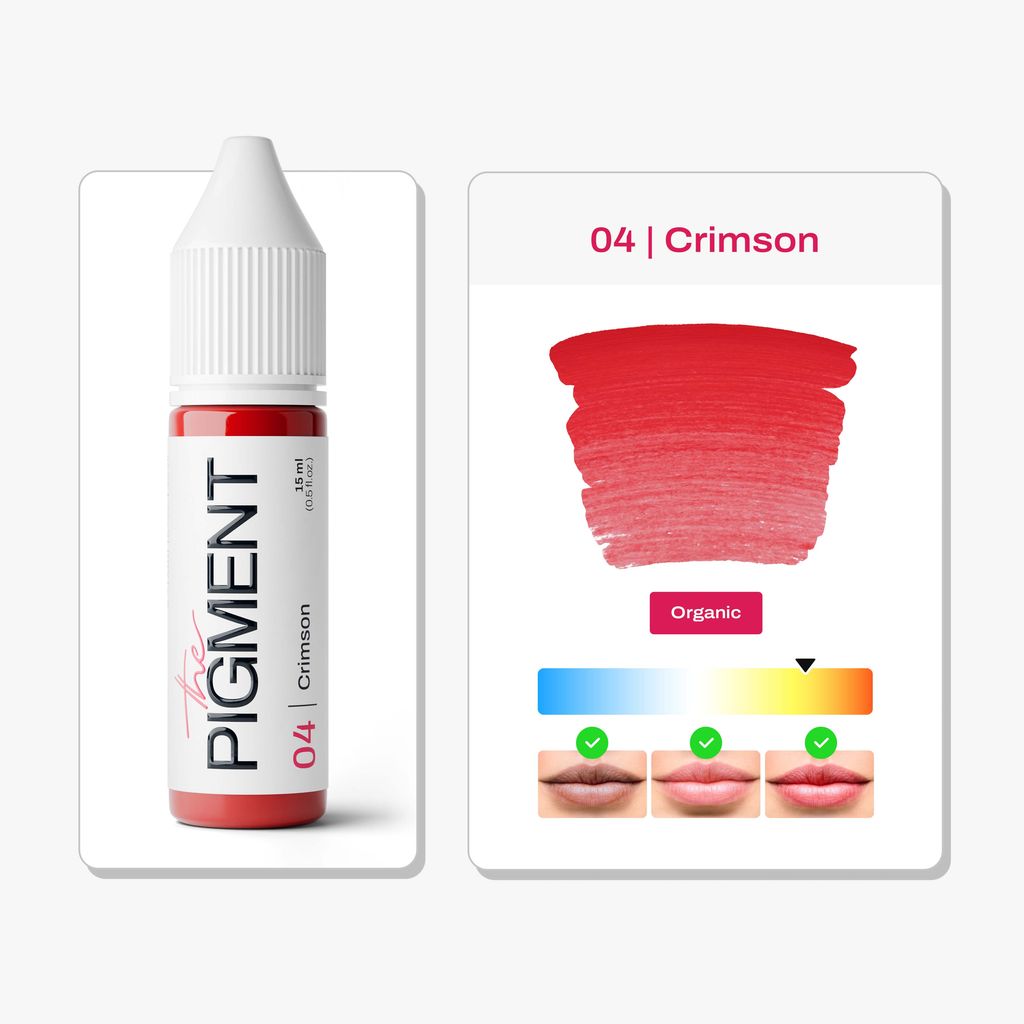 Pigmento para Labios PMU - 04 Crimson - 15ml