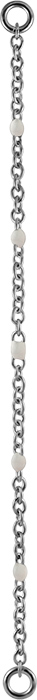 SS 316 CONNECTING CHAINS 50mm - ENAMEL WH