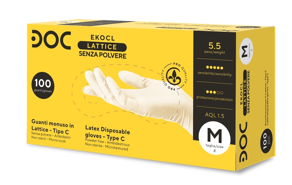 EKO LATEX GUANTES 100 pcs