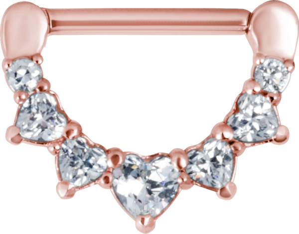 RG 316 JEWELLED NIPPLE CLICKER WH