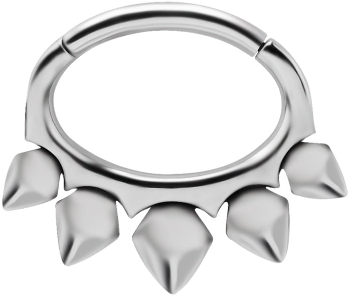 SS 316 HINGED SEPTUM & DAITH CLICKERS 1,2x6mm mod.14