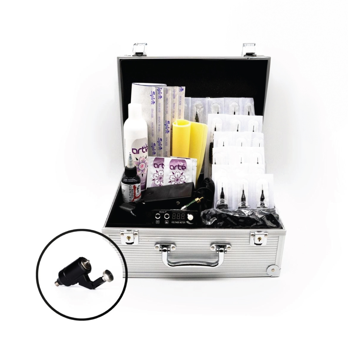 KIT AVANZADO PARA TATUAJE - DIRECT MACHINE BLACK