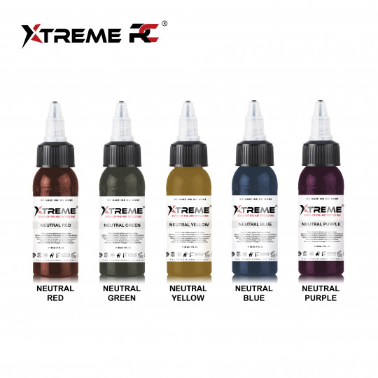 XTreme Ink 5x30ml - NEUTRAL SET