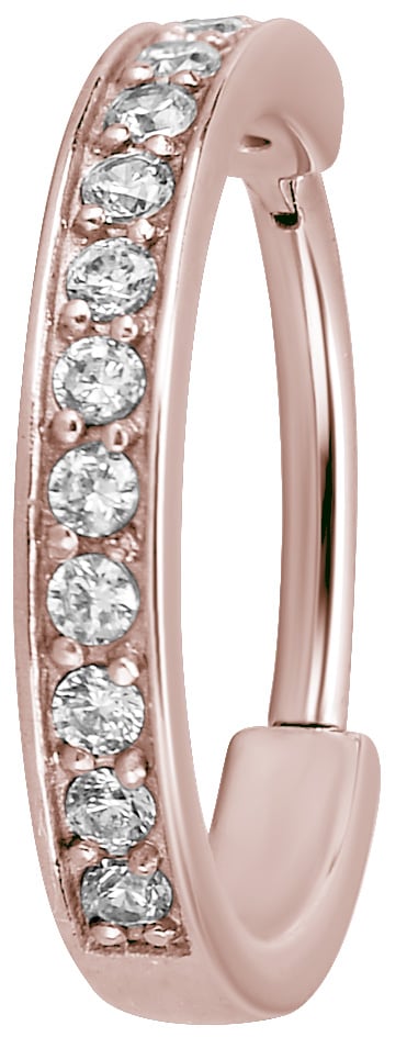 RG 316 HINGED RING (SINGLE ROW) SET W. ZIRCONIA