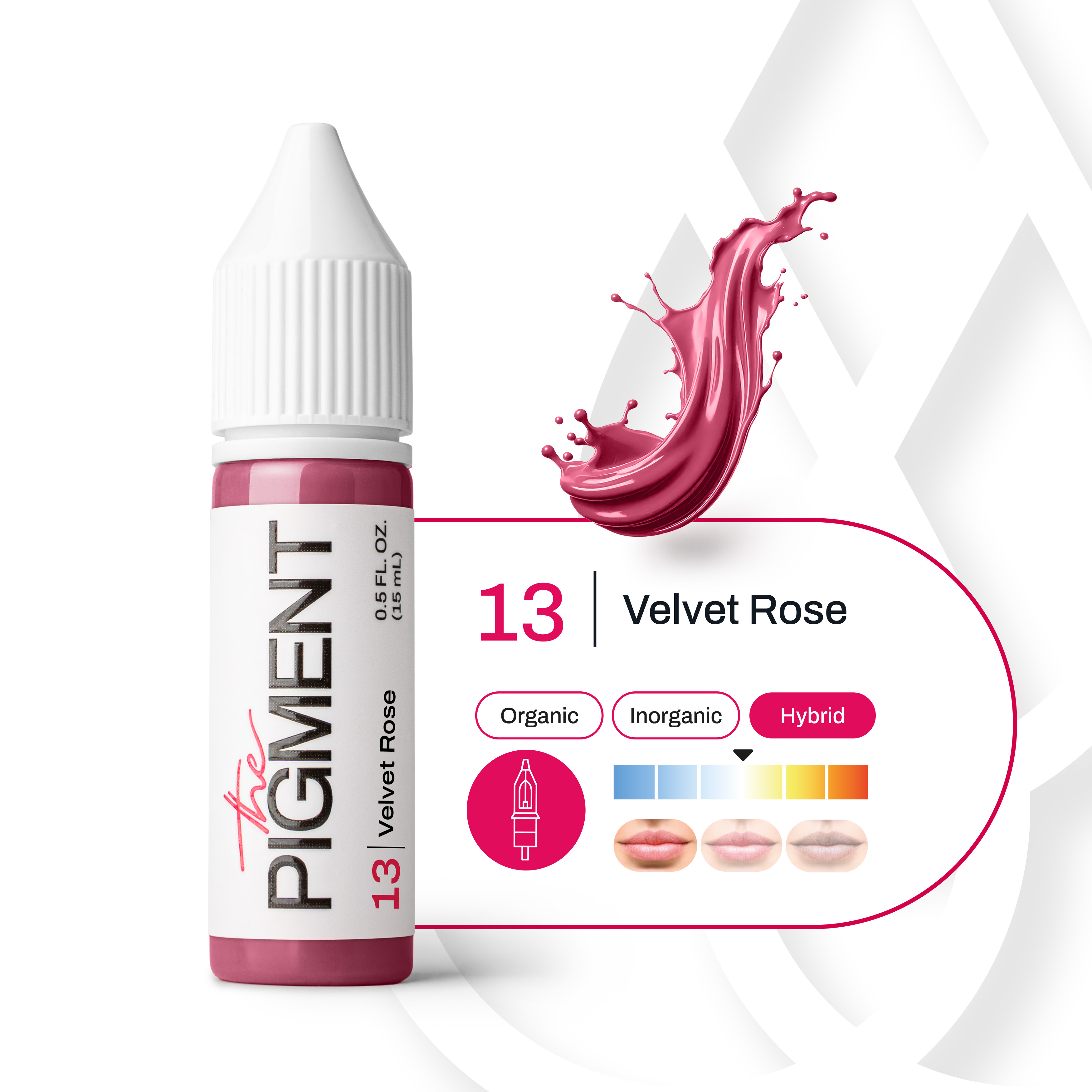 Lips PMU Pigment - 13 Velvet Rose - 15ml