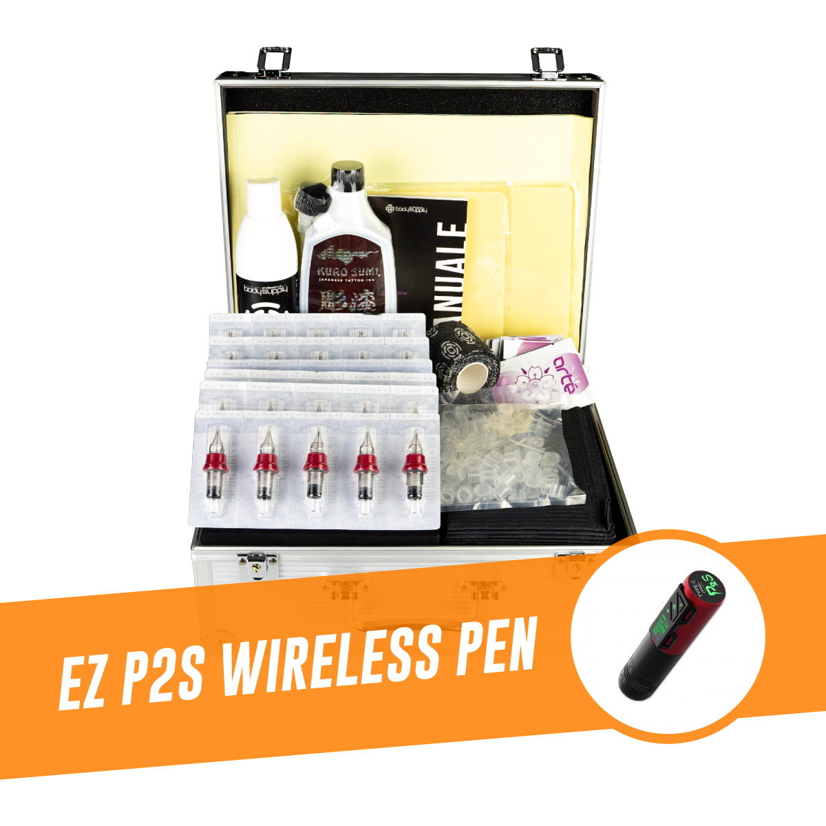 KIT PARA TATUAJE ADVANCED - WIRELESS MACHINE EZ P2S
