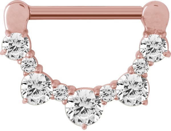 RG 316 JEWELLED NIPPLE CLICKER 1,6x14mm WH