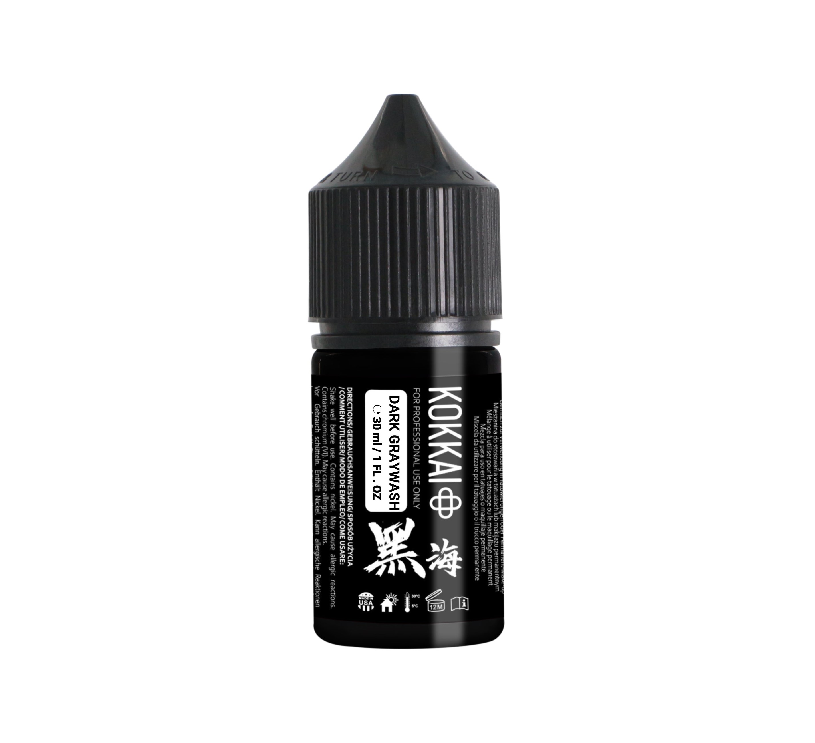 Tinta Kokkai Ink Reach 30ml - Dark Graywash