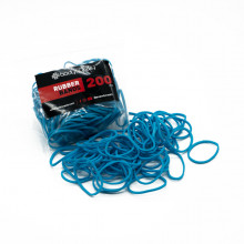 Bandas elásticas de colores BodySupply 200pcs - Azul