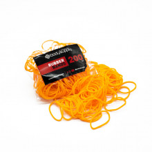 Bandas elásticas de colores BodySupply 200pcs - Naranjas