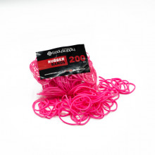 Bandas elásticas de colores BodySupply 200pcs - Rosa