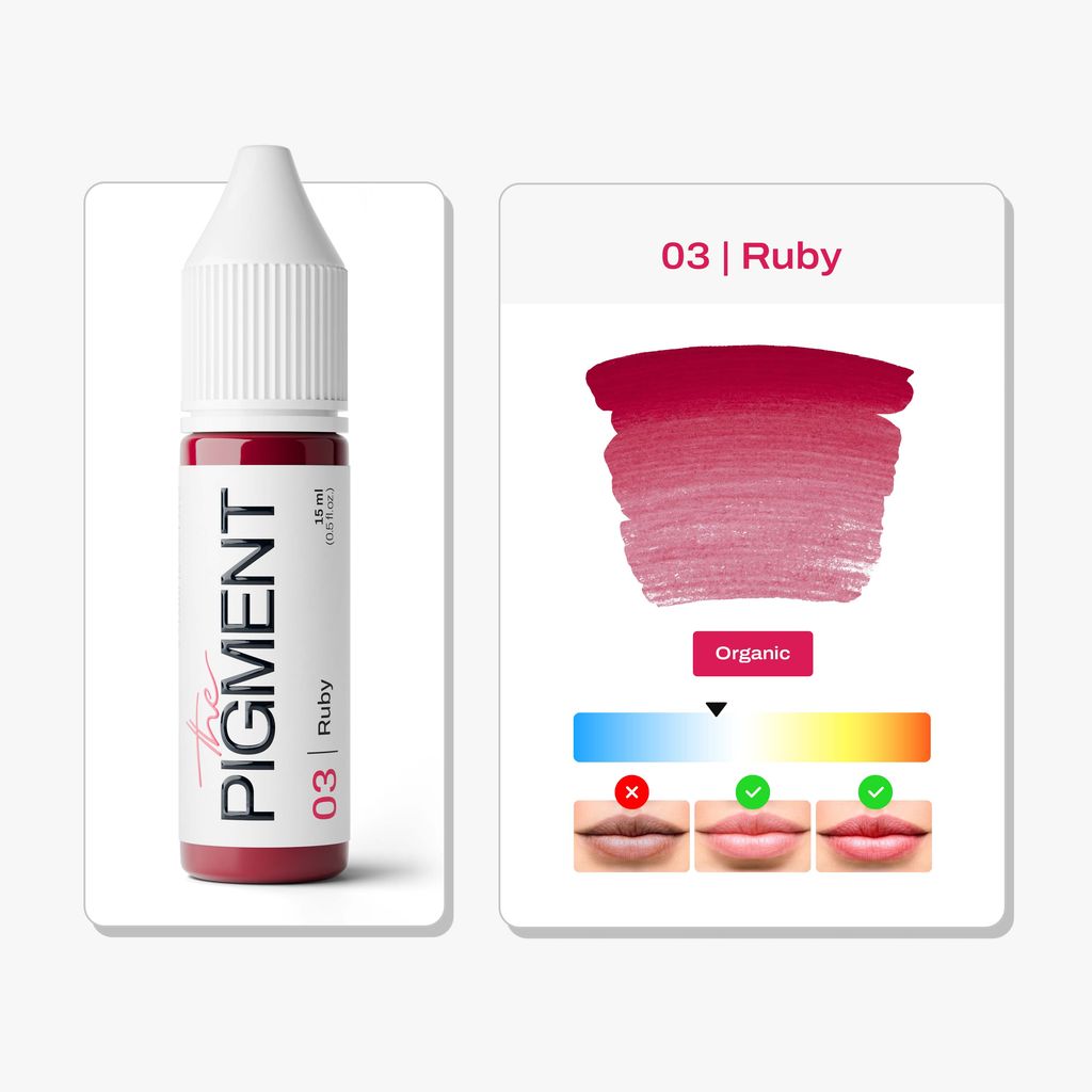 Pigmento para Labios PMU - 03 Ruby - 15ml