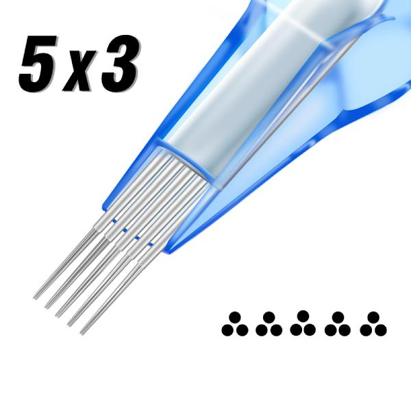 Cartuchos Emalla Eliot 20uds 0.30mm 03x5 Stipple Shader Long Taper