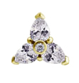 GD 316 int ATTACHMENT 1,2mm CUBIC ZIRCONIA mod. 65L - WH (8mm)