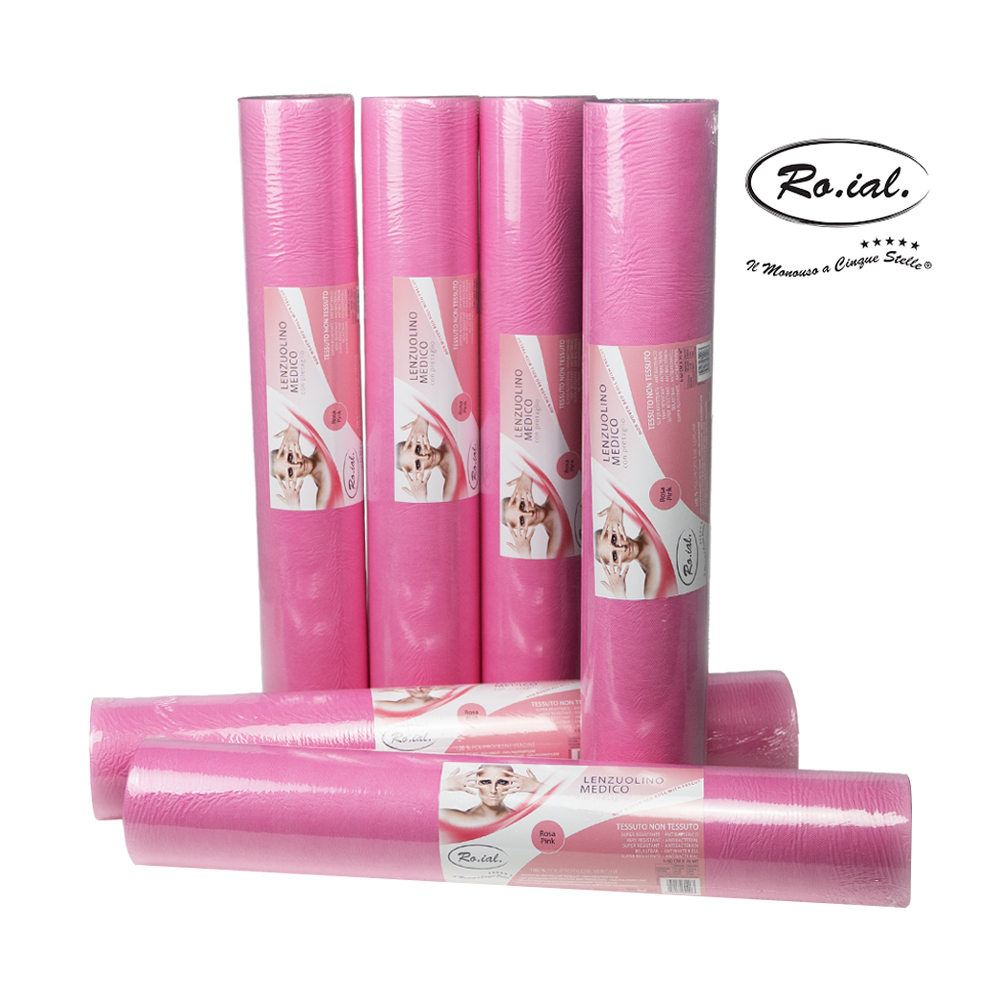 Lenzuolino per Lettino TNT+PLP Rosa - 60cm x70mt - cfz 6pz