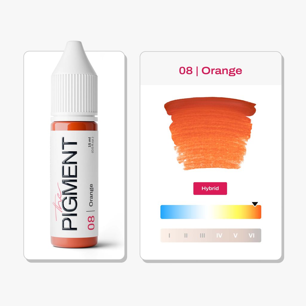 Pigmento para Cejas PMU - 08 Orange - 15ml