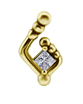 GD 316 int ATTACHMENT 1,2mm CUBIC ZIRCONIA mod. 62 - WH (8mm)