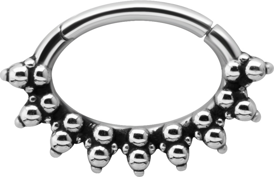 SS 316 HINGED SEPTUM & DAITH CLICKERS 1,2x6mm mod.11