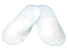 Pantufla cerrada Blanca en pares - Caja 50 pares