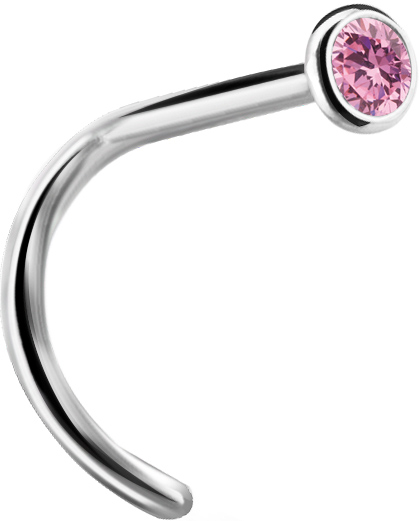 TT PREMIUM JEWEL NOSE STUDS, 0,8mm ball 2.35mm WH
