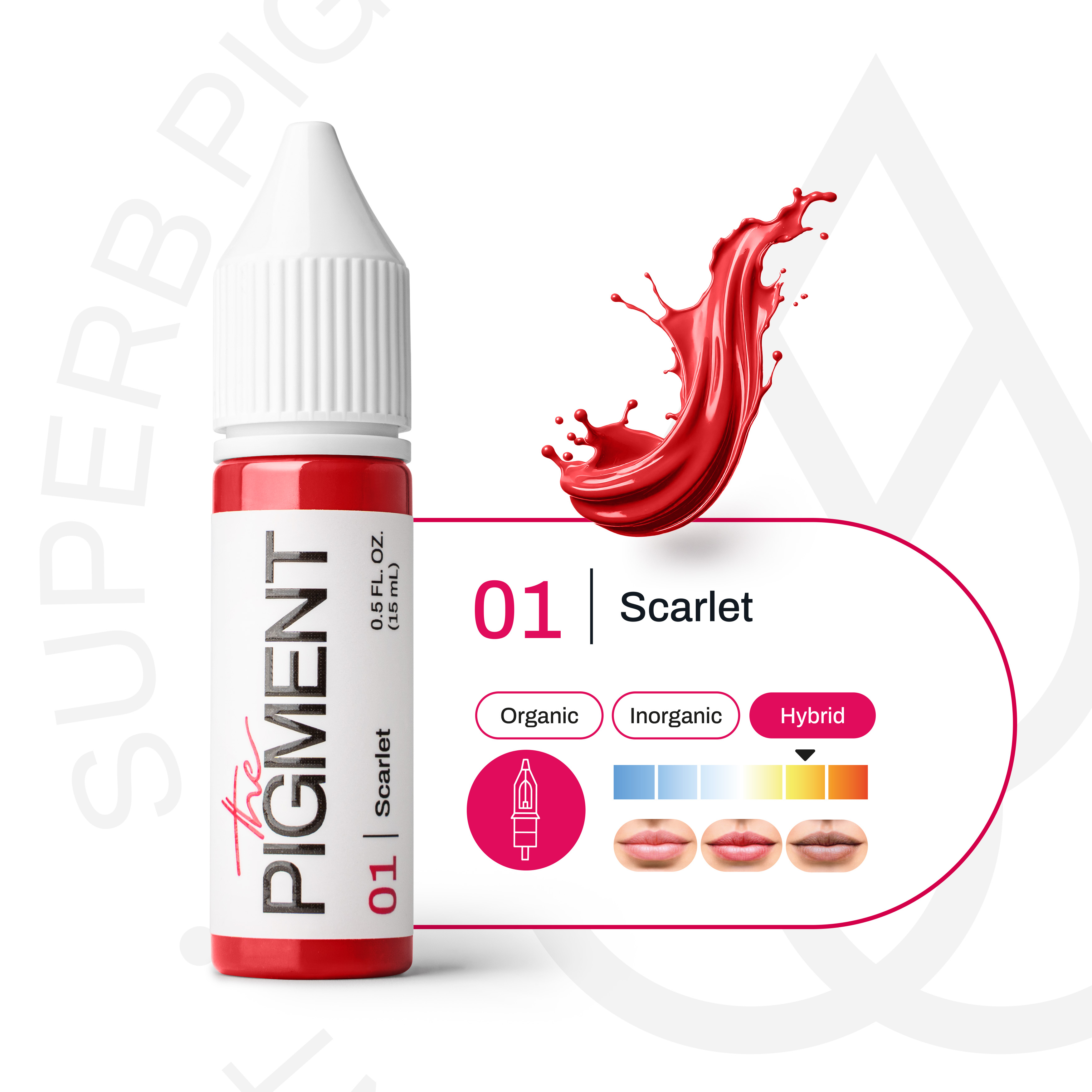 The Pigment Lips PMU - 01 Scarlet (15 ml)