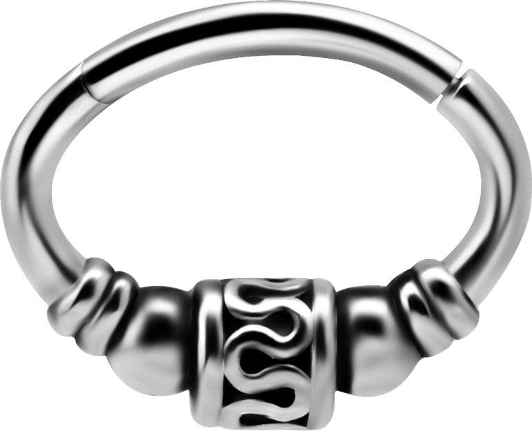 SS 316 HINGED SEPTUM & DAITH CLICKERS 1,2x6mm mod.12